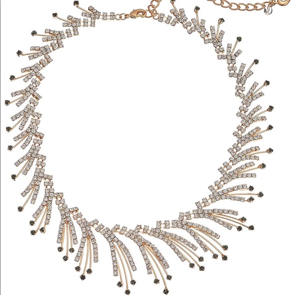 Betsey Johnson Crystal Spray Collar Necklace - Picture 2 of 3